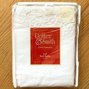 Potter & Smith Classic Collection Battenburg Full Bed Ruffle 56" x 76"